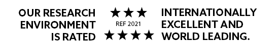 our research environment is rated internationally excellent